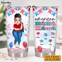 Personalized Gift For American Mother Steel Tumbler 25966 thumb 1