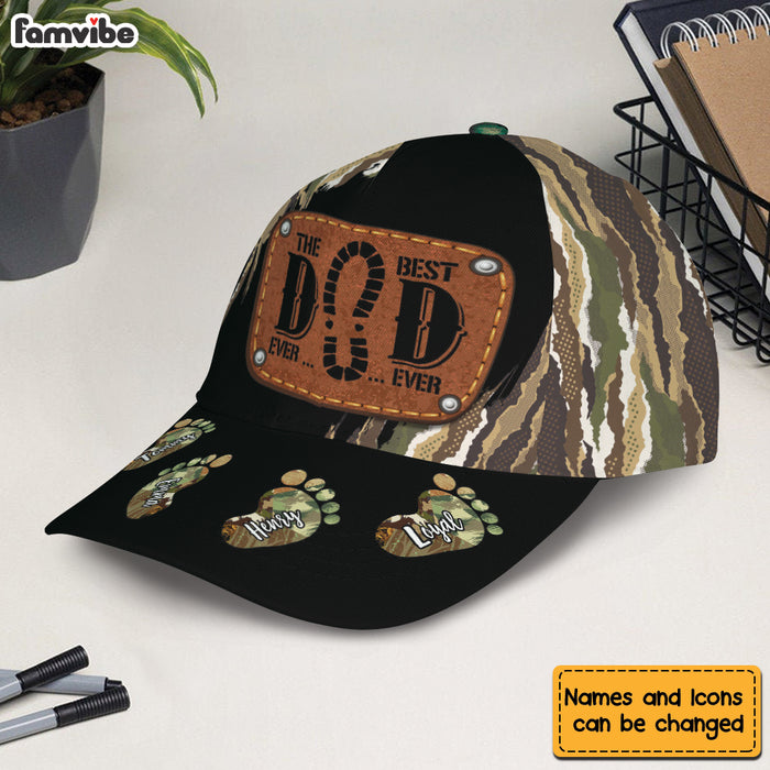 Personalized Gift for Dad Camo Footprint Cap 25968 1
