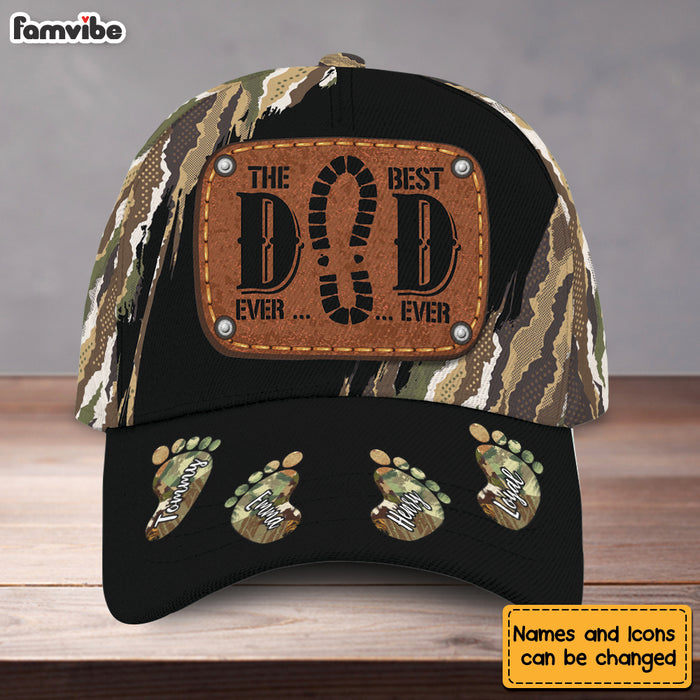 Personalized Gift for Dad Camo Footprint Cap 25968 1