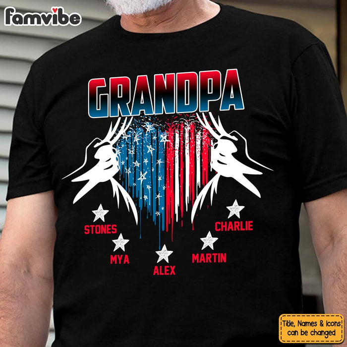 Personalized Grandpa Hidden Heart Shirt - Hoodie - Sweatshirt 25970 1