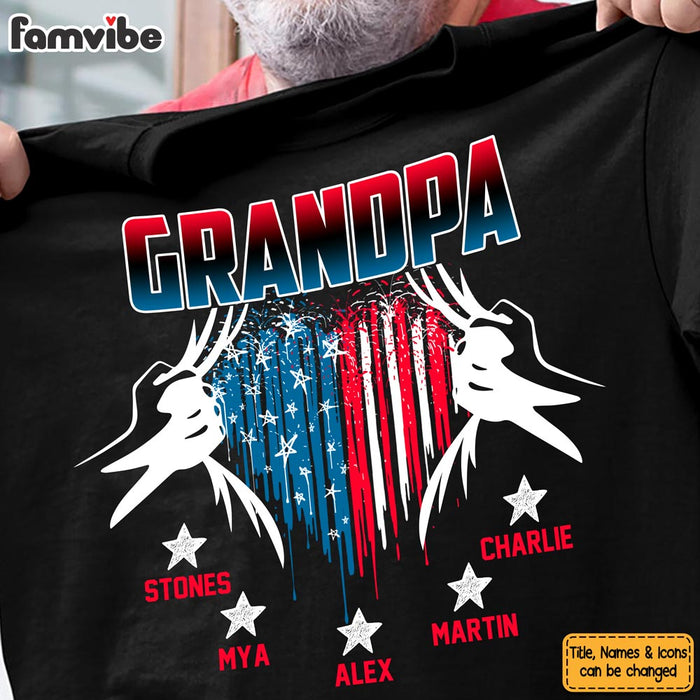 Personalized Grandpa Hidden Heart Shirt - Hoodie - Sweatshirt 25970 1