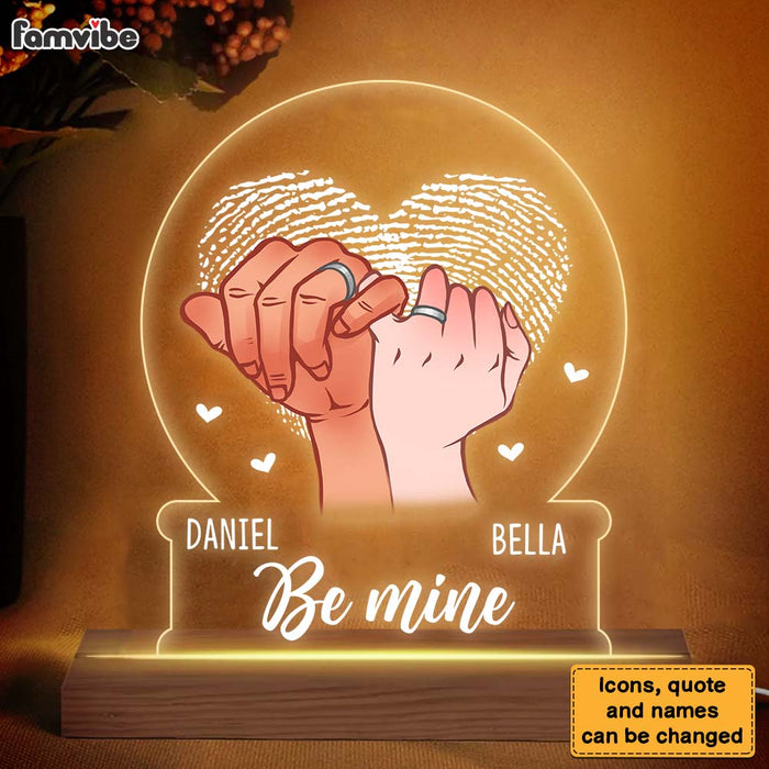 Personalized Gift For Couple Be Mind Forever Hand Plaque LED Lamp Night Light 25971 1