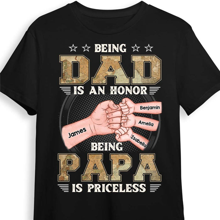 Personalized Gift for Grandpa World Map Shirt - Hoodie - Sweatshirt 25973 1