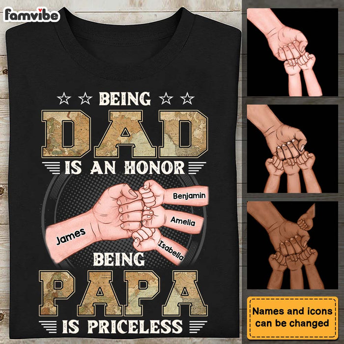 Personalized Gift for Grandpa World Map Shirt - Hoodie - Sweatshirt 25973 1