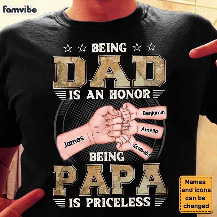 Personalized Gift for Grandpa World Map Shirt - Hoodie - Sweatshirt 25973 1