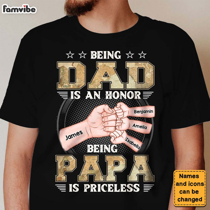 Personalized Gift for Grandpa World Map Shirt - Hoodie - Sweatshirt 25973 1