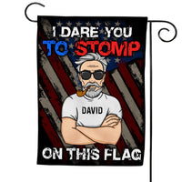 Personalized I Dare You To Stomp On This Flag 25975 thumb 1