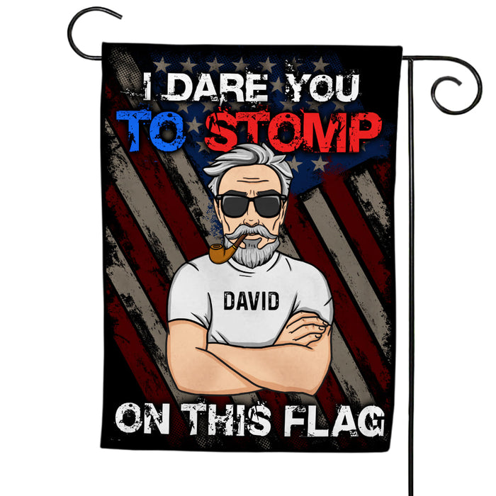 Personalized I Dare You To Stomp On This Flag 25975 1