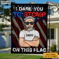 Personalized I Dare You To Stomp On This Flag 25975 thumb 1