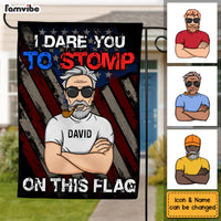 Personalized I Dare You To Stomp On This Flag 25975 thumb 1