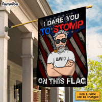 Personalized I Dare You To Stomp On This Flag 25975 thumb 1