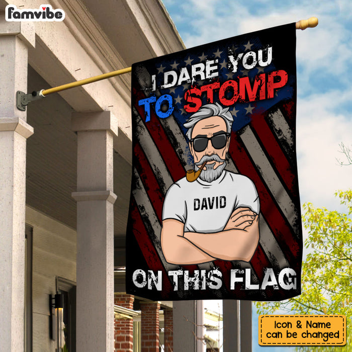 Personalized I Dare You To Stomp On This Flag 25975 1