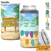 Personalized Gift for Grandma's Favorite Beach Filp Flop 4 in 1 Can Cooler 25978 1