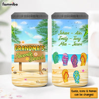 Personalized Gift for Grandma's Favorite Beach Filp Flop 4 in 1 Can Cooler 25978 thumb 1
