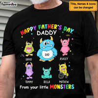 Personalized Happy Father's Day From Your Little Monsters Shirt - Hoodie - Sweatshirt 25979 thumb 1