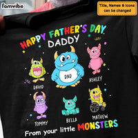Personalized Happy Father's Day From Your Little Monsters Shirt - Hoodie - Sweatshirt 25979 thumb 1