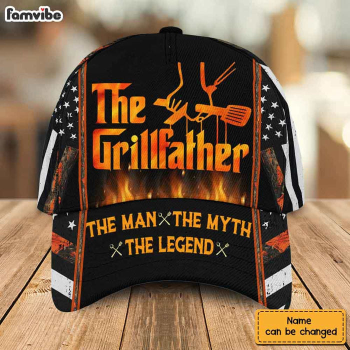 Personalized Gift For Dad The Grillfather Cap 25980 1