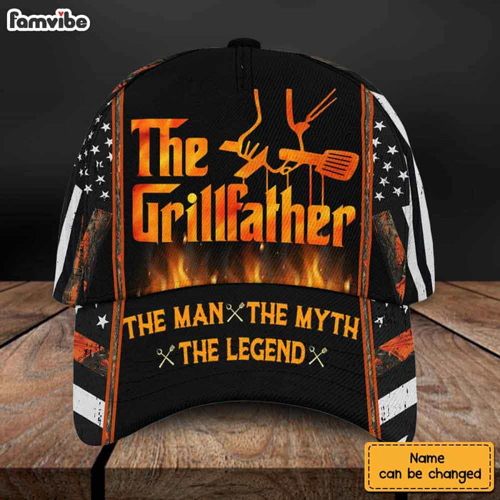 Personalized Gift For Dad The Grillfather Cap 25980 1