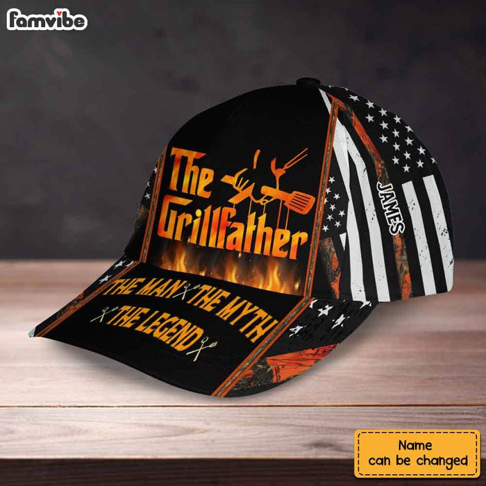 Personalized Gift For Dad The Grillfather Cap 25980 1