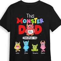 Personalized Gift For Dad This Monster Dad Belongs To Shirt - Hoodie - Sweatshirt 25981 thumb 1