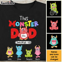 Personalized Gift For Dad This Monster Dad Belongs To Shirt - Hoodie - Sweatshirt 25981 thumb 1