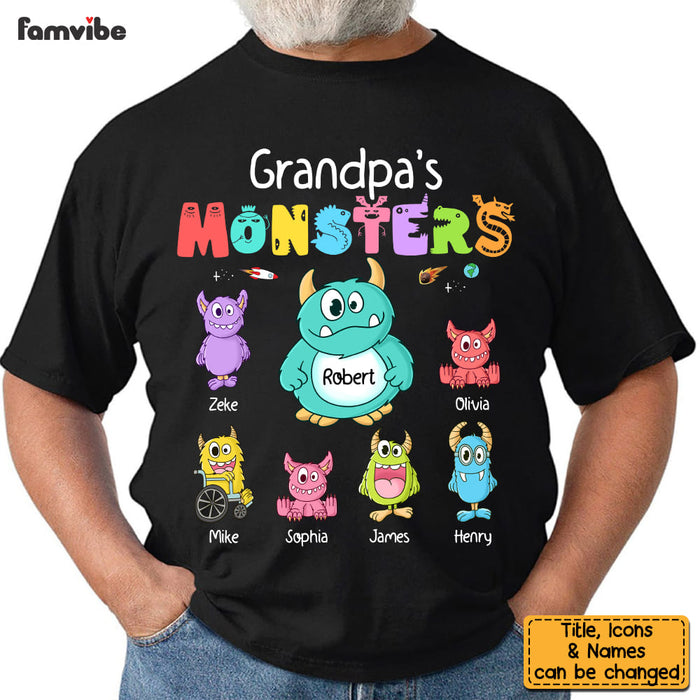 Personalized Grandpa's Monsters Shirt - Hoodie - Sweatshirt 25984 1