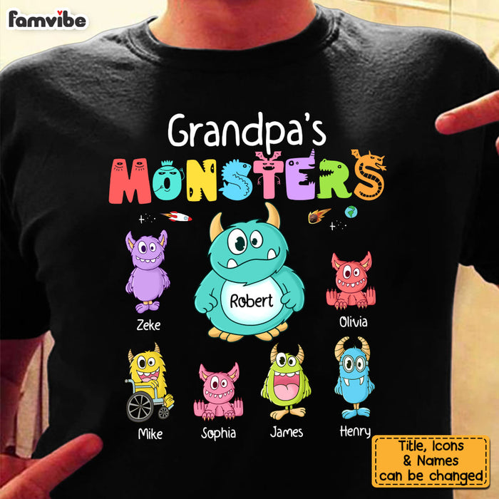 Personalized Grandpa's Monsters Shirt - Hoodie - Sweatshirt 25984 1