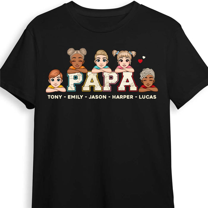 Personalized Gift For Grandpa For Papa With Kids Shirt - Hoodie - Sweatshirt 25985 1