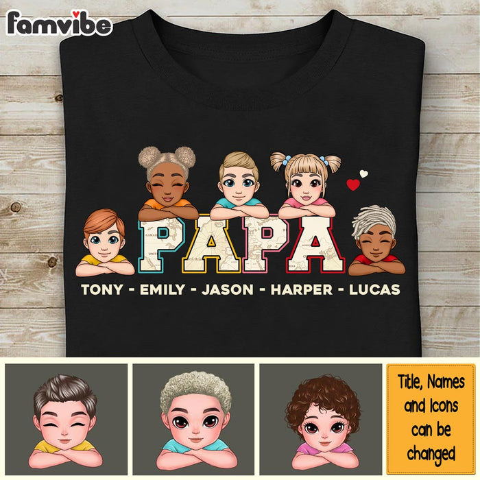 Personalized Gift For Grandpa For Papa With Kids Shirt - Hoodie - Sweatshirt 25985 1