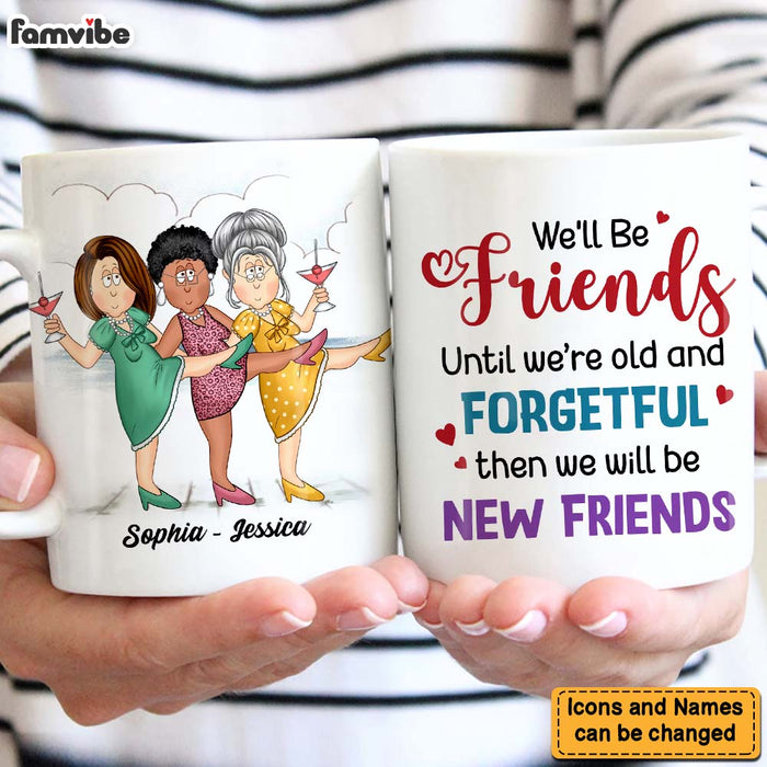 Custom Best Friend Mugs for Women, Choose Name Personalized  Friendship Coffee Mug for Bestie BFF, Galantine's Day Gift, Long Distance  Friendship, Birthday Gifts 11oz mug : Home & Kitchen