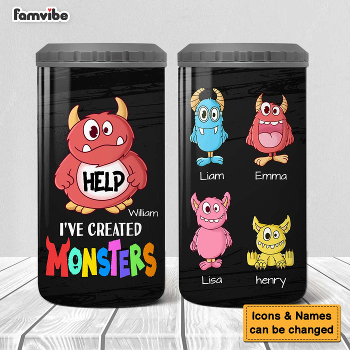 Personalized Help! I've Created A Monster 4 in 1 Can Cooler 25987 1