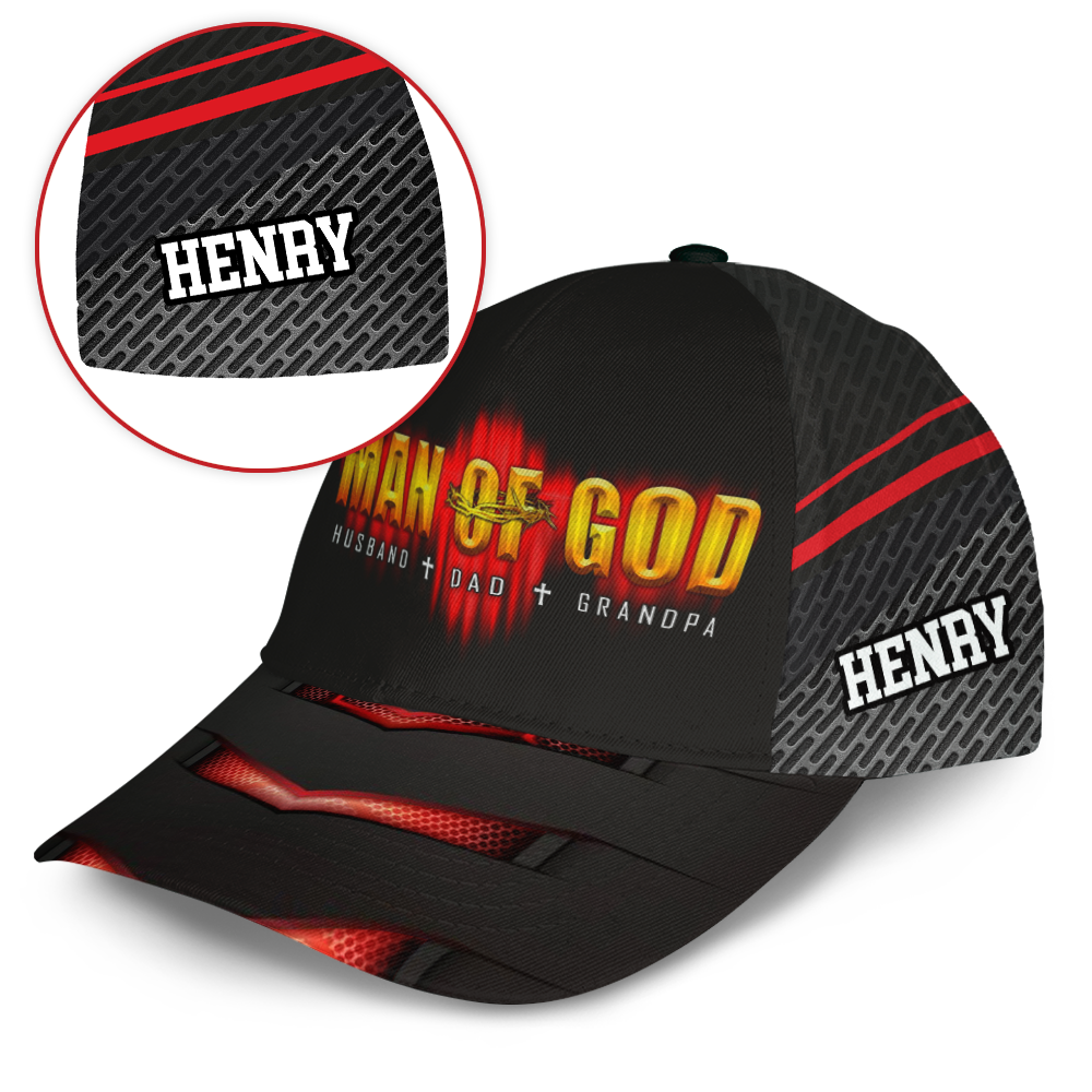 Personalized Gift For Grandpa Man Of God Cap 25997 Primary Mockup