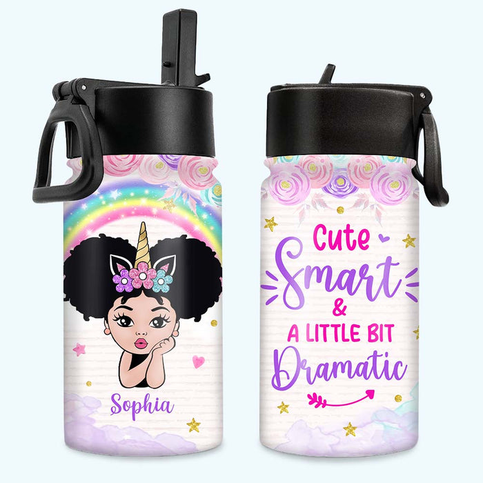 Personalized Back To School Gifts For Granddaughters Kids Water Bottle With Straw Lid 25999 1