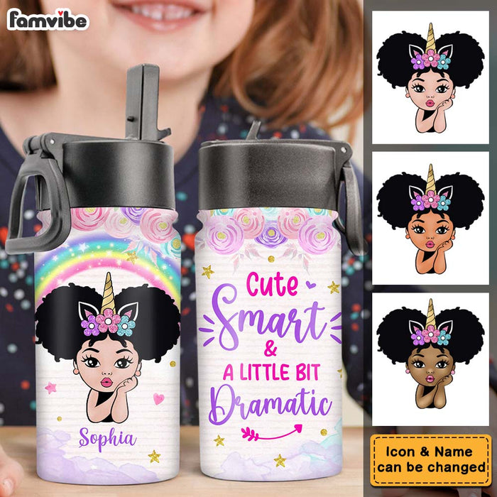 Personalized Back To School Gifts For Granddaughters Kids Water Bottle With Straw Lid 25999 1