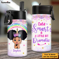 Personalized Back To School Gifts For Granddaughters Kids Water Bottle With Straw Lid 25999 thumb 1