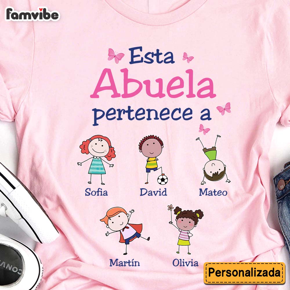 Personalized Gift For Abuela Spanish Grandma Belongs Shirt Hoodie Sweatshirt 31064 Primary Mockup