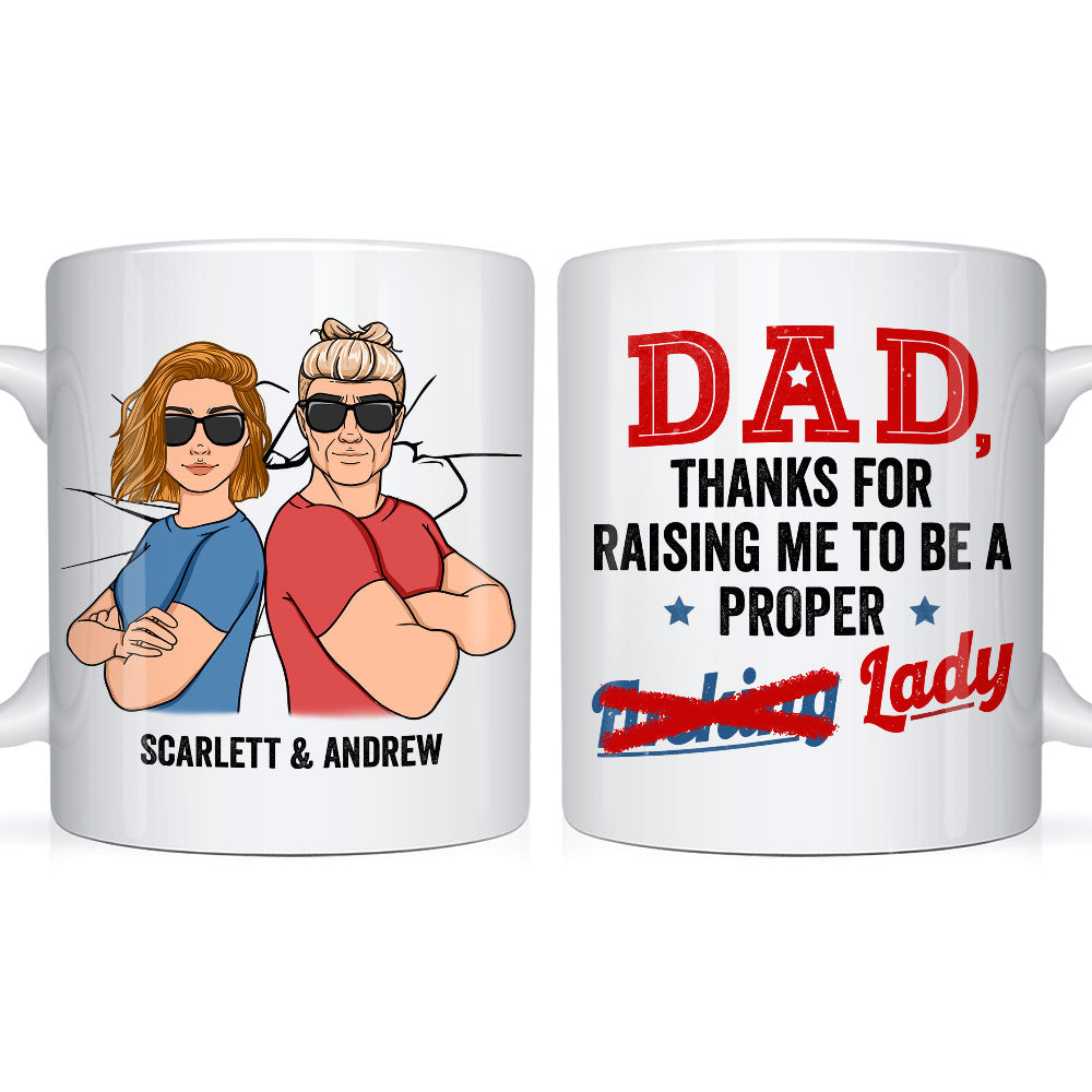 Personalized Gift Dad Thanks For Raising Me Mug 25202 Primary Mockup