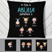 Personalized Abuela Abuelo Spanish Grandma Grandpa Belongs Pillow AP88 67O57 (Insert Included) thumb 1