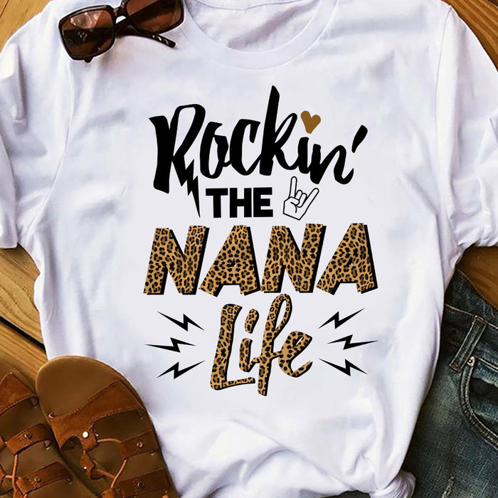 Rocking The Nana Life Grandma T Shirt  DB191 81O36 1