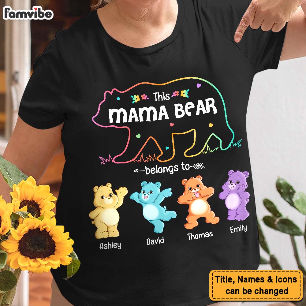 Personalized This Mama Bear Belongs To Shirt Hoodie Sweatshirt 26001 Primary Mockup