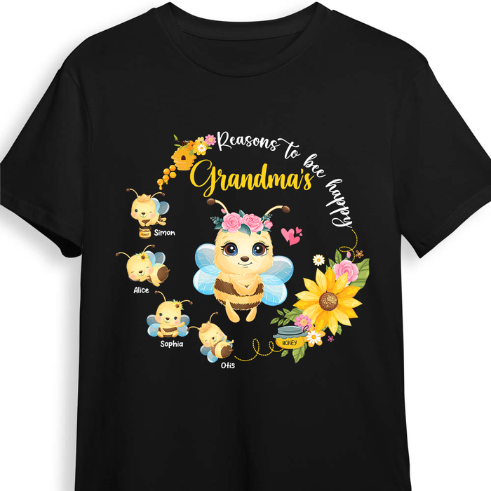 Personalized Gift for Grandma Reasons To Be Happy Shirt - Hoodie - Sweatshirt 26002 1