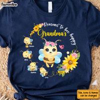 Personalized Gift for Grandma Reasons To Be Happy Shirt - Hoodie - Sweatshirt 26002 thumb 1