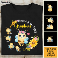 Personalized Gift for Grandma Reasons To Be Happy Shirt - Hoodie - Sweatshirt 26002 thumb 1