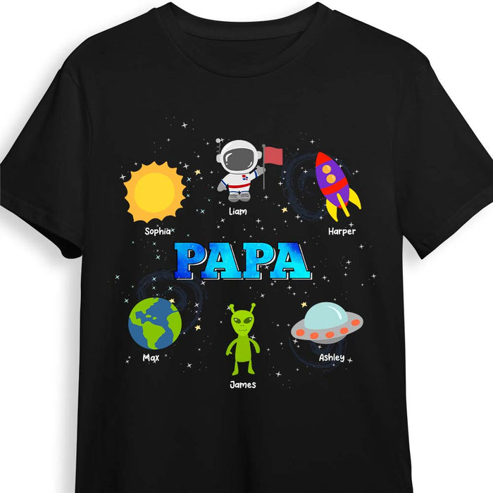Personalized Gift For Papa Grandpa Space Shirt - Hoodie - Sweatshirt 26004 1