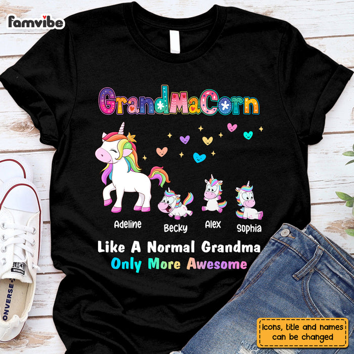 Personalized  Grandmacorn Like A Normal Grandma Shirt - Hoodie - Sweatshirt 26007 1