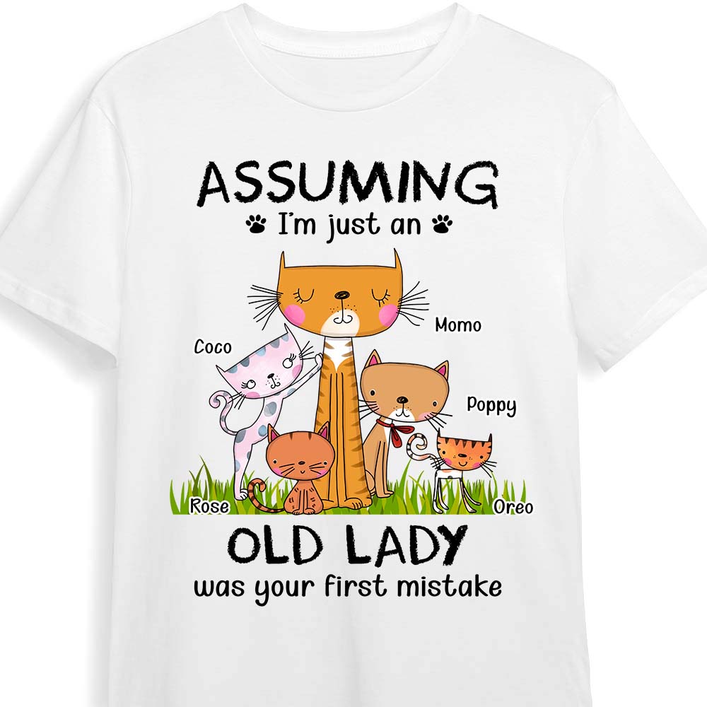 Personalized Gift for Grandma Assuming I'm Just An Old Lady Shirt Hoodie Sweatshirt 26009 Primary Mockup