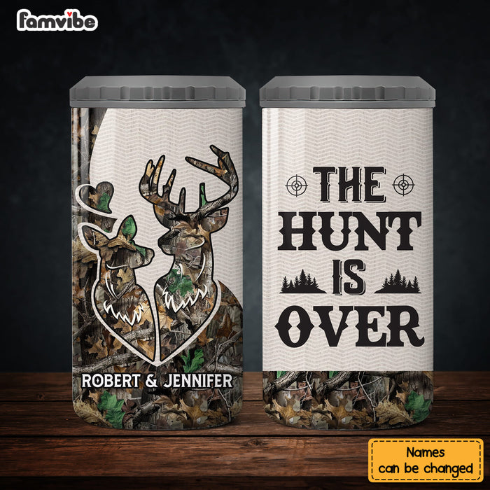 Personalized Gifr For Couple The Hunt Is Over 4 in 1 Can Cooler 26026 1