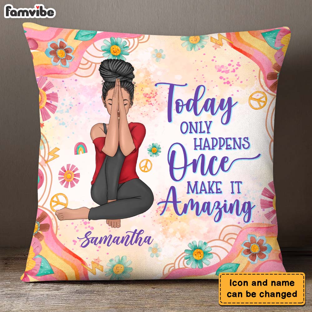 Personalized Gift For Girls Today Happens Pillow 26029 Primary Mockup
