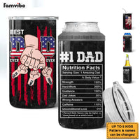 Personalized Gifts For Dad #1 Dad Fist Bump 4 in 1 Can Cooler 26031 thumb 1