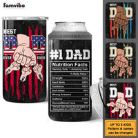 Personalized Gifts For Dad #1 Dad Fist Bump 4 in 1 Can Cooler 26031 thumb 1